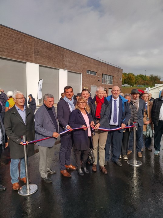 Inauguration de l'usine de production d'eau potable de Coulommiers (Seine-et-Marne).