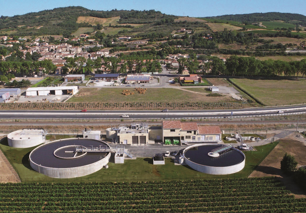 Usine de production d'eau potable de Limoux (Aude).