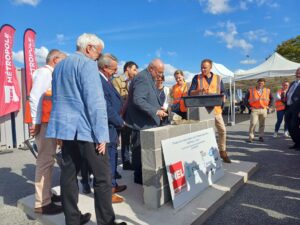 Première pierre Wattrelos - la MEL - Stereau